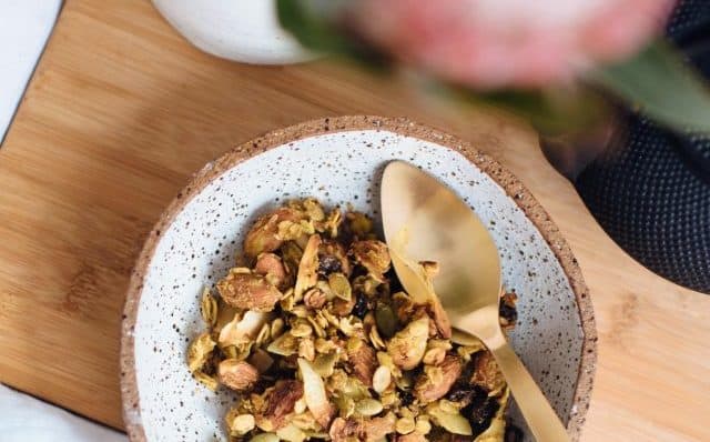 Kurkuma en gembergranola recept Kurkuma en gembergranola recept