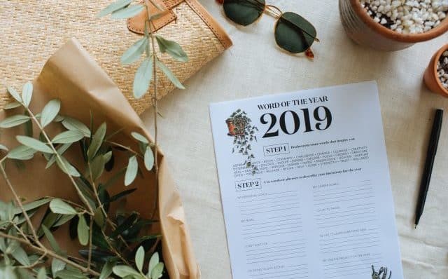 Het kiezen van uw woord van het jaar ... De editie 2019! Het kiezen van uw woord van het jaar ... De editie 2019!